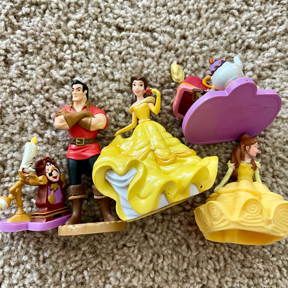Disney Princess Belle and Friends Beauty and the Beast Figurine Toy Set